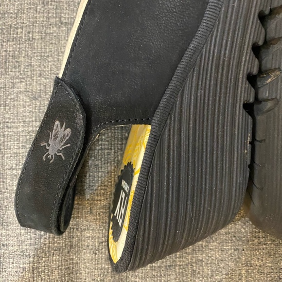 Fly London Yeay Wedge Slingback Black Sandals Women’s Size 37 - Picture 7 of 10